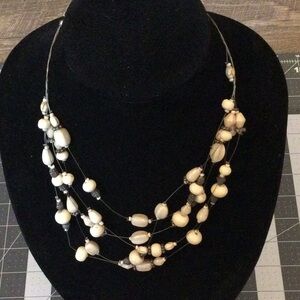 Chic Multi-Strand Beaded Necklace